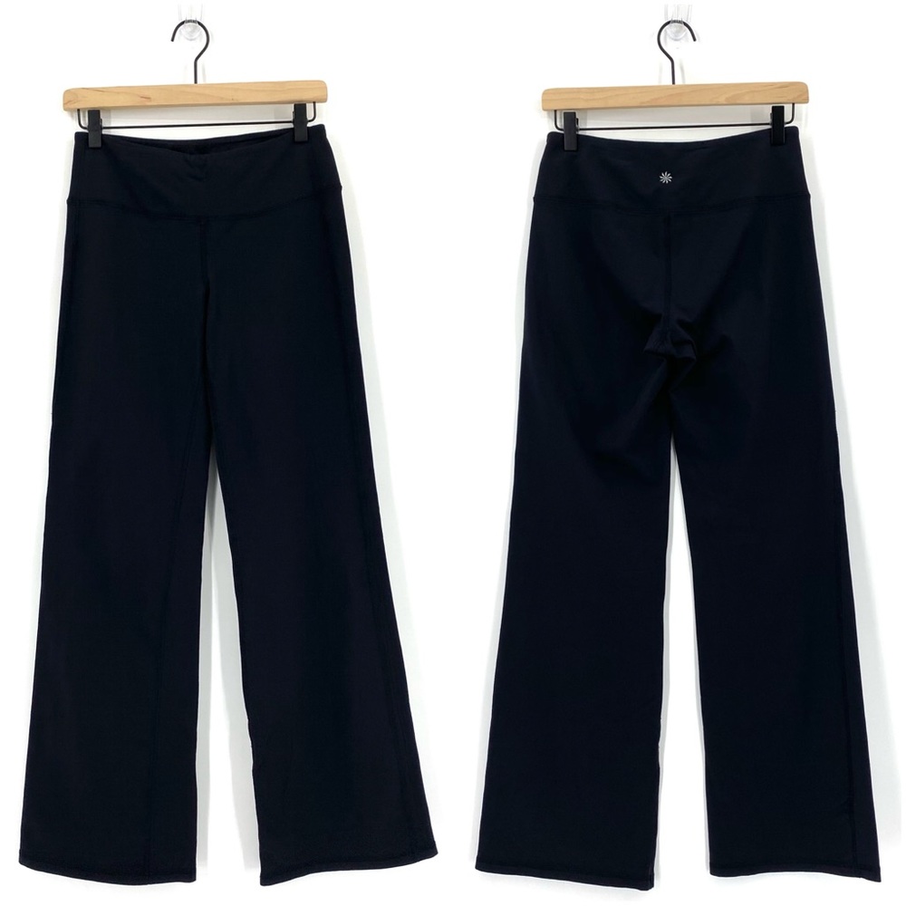 Athleta Flare Black Hi-Rise Yoga Pants